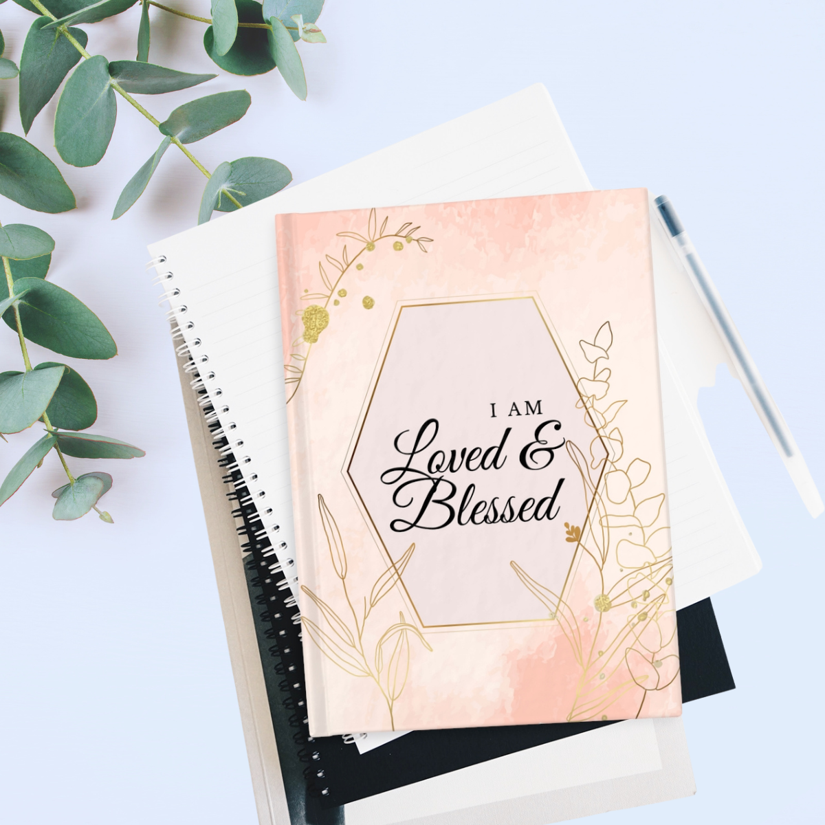 Loved and Blessed Christian Inspired Journal - Ruled Line