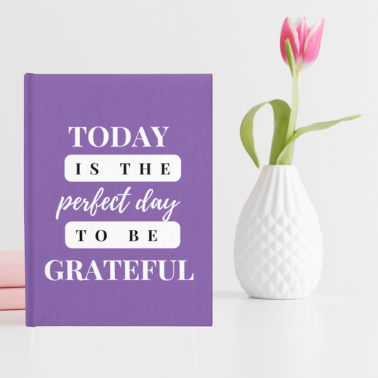 Today is the Perfect Day to be Grateful Christian Ruled Journal Notebook