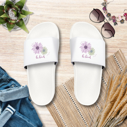 Be Kind Slip Sandle Christian Women's Removable Strap Sandals for Christian Mom Slip Sandle Gifts for Christian Mommy Flip Flop with US Flag Graphics
