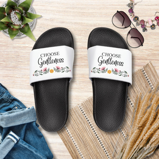Choose Gentleness Christian Women's Removable Strap Sandals