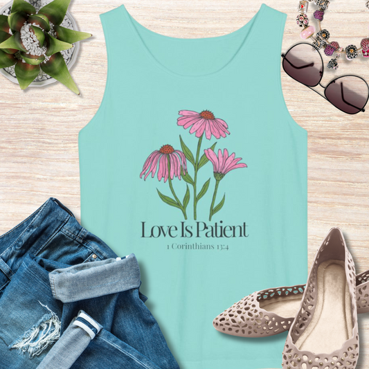 Love is Patient Christian Tank Top