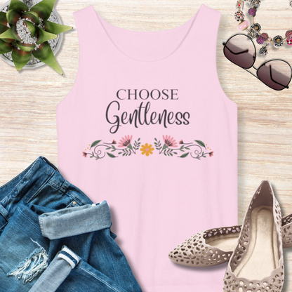 Choose Gentleness Christian Tank Top