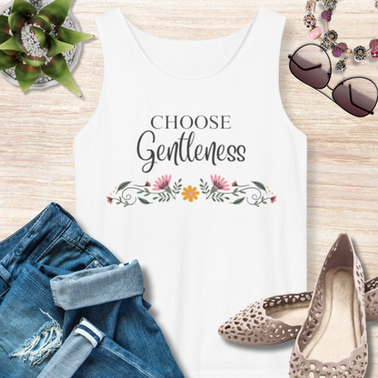 Choose Gentleness Christian Tank Top