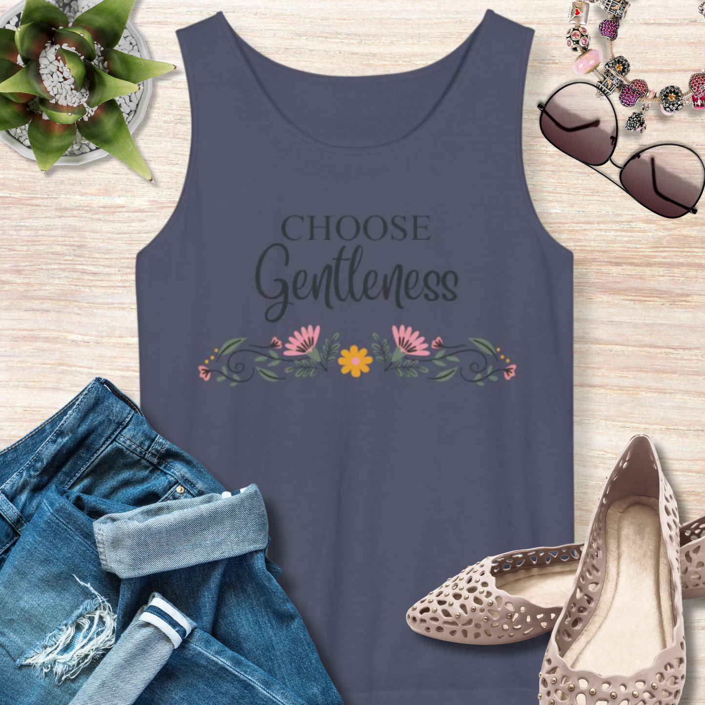 Choose Gentleness Christian Tank Top