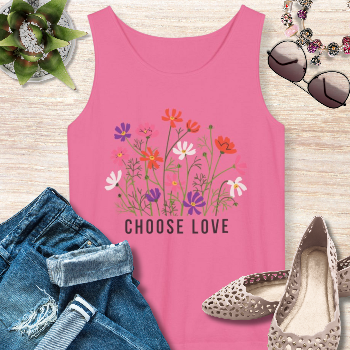 Choose Love Christian Tank Top