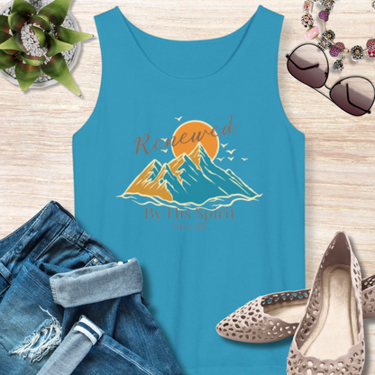 Renewed By His Spirit Christian Tank Top