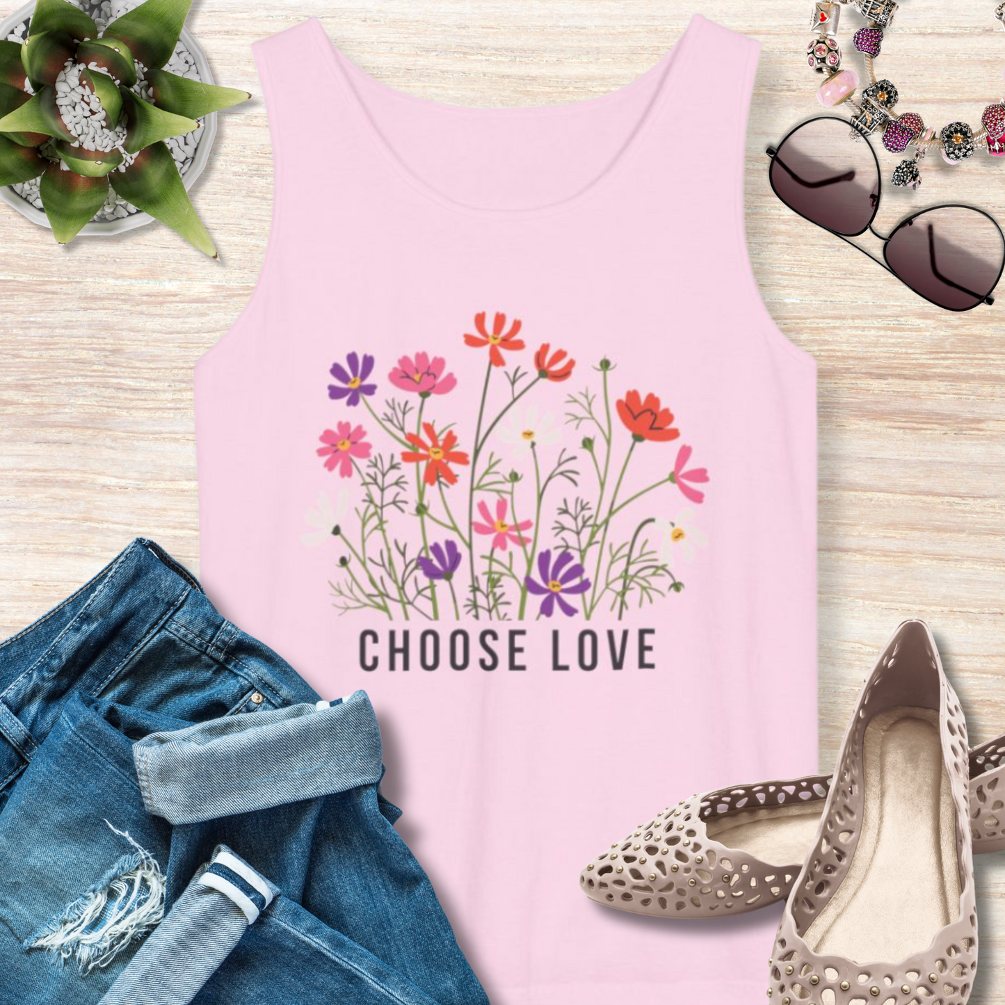 Choose Love Christian Tank Top