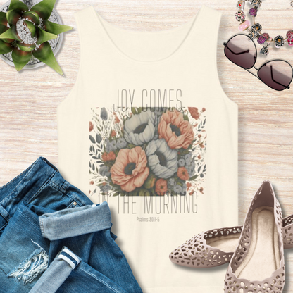 Joy Comes in The Morning Christian Tank Top