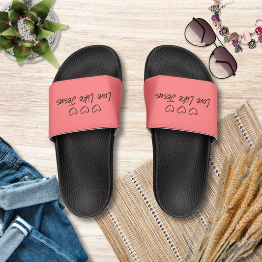 Love Like Jesus Christian Women's Removable Strap Sandals