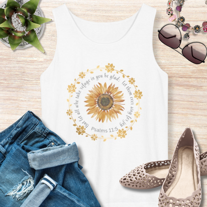 Refuge in the Lord Christian Tank Top