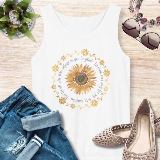 Refuge in the Lord Christian Tank Top