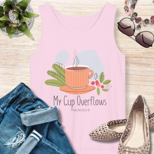 My Cup Overflows Christian Tank Top