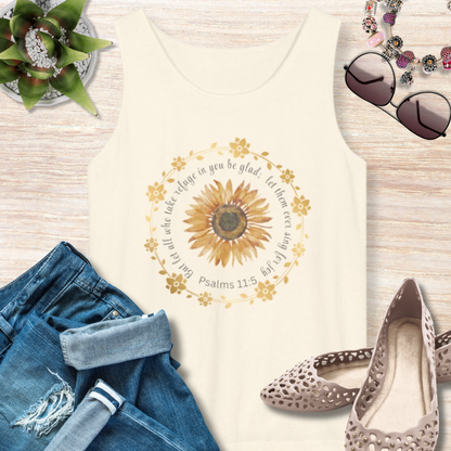 Refuge in the Lord Christian Tank Top