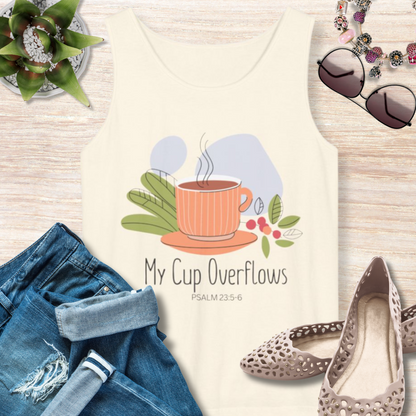 My Cup Overflows Christian Tank Top