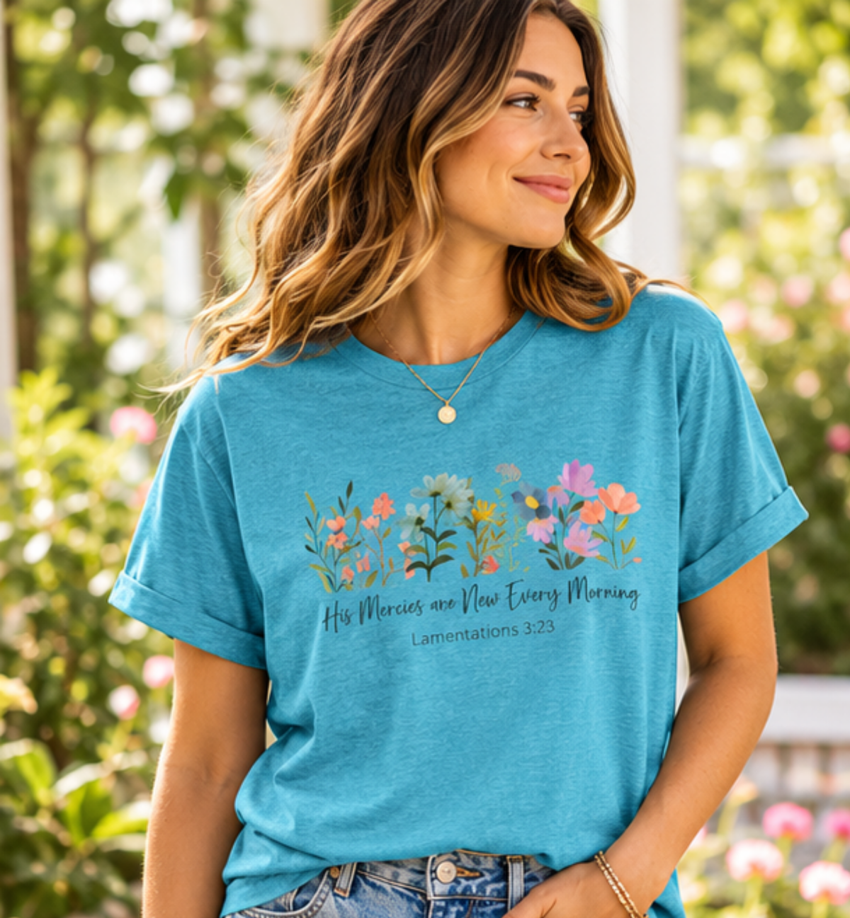 His Mercies are New Every Morning Christian Tshirt| Christian Tshirt