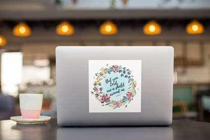 Christian Stickers, God is A Shield for Me, Devotional Journal Sticker, Christian Vinyl Sticker