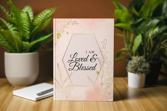 Loved and Blessed Christian Inspired Journal - Ruled Line