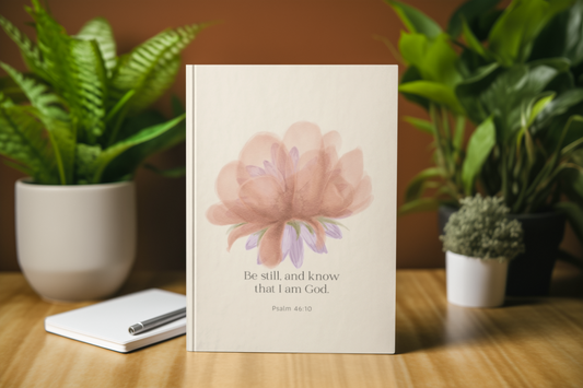 Be Still and Know that I am God Christian Lined Journal for Church Notebook with Bible Verse Journaling Book