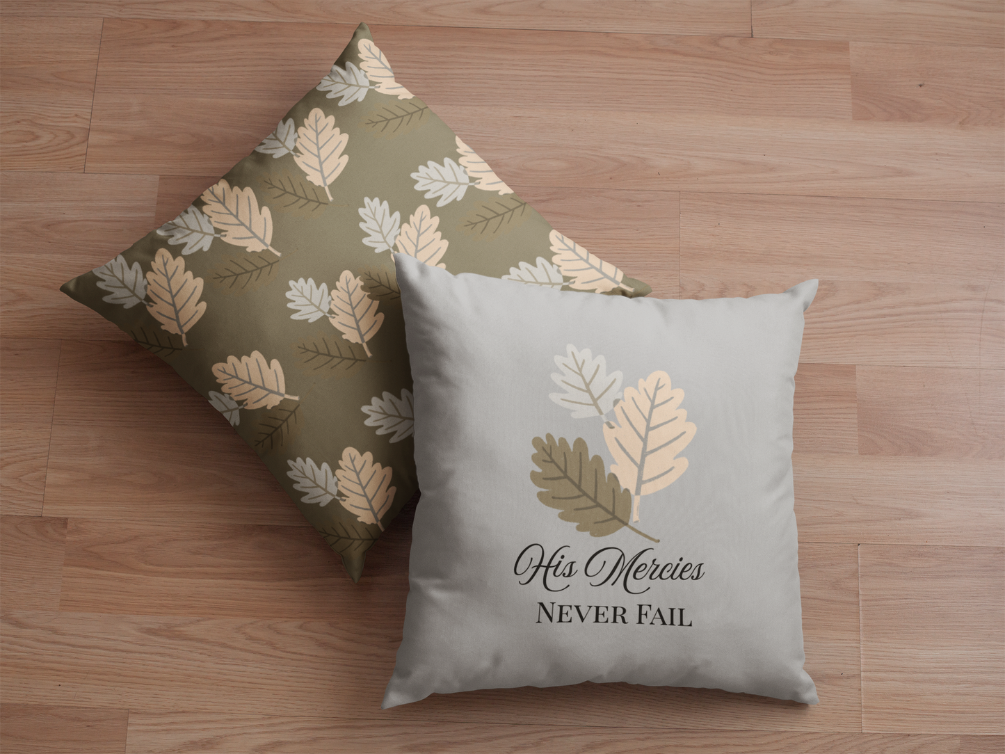 Hi Mercies Never Fail Throw Pillow| Christian Throw Pillow